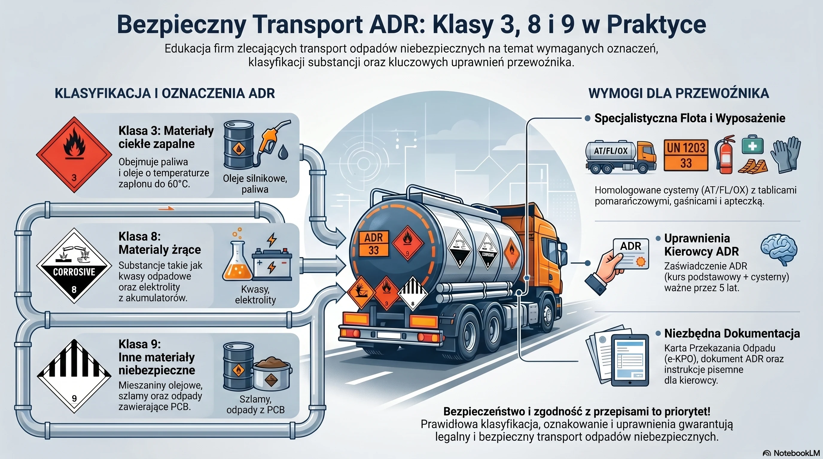 Transport ADR odpadów niebezpiecznych